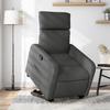 Vidaxl Lift and Tilt Recliner, Dark Grey, Fabric Upholstered