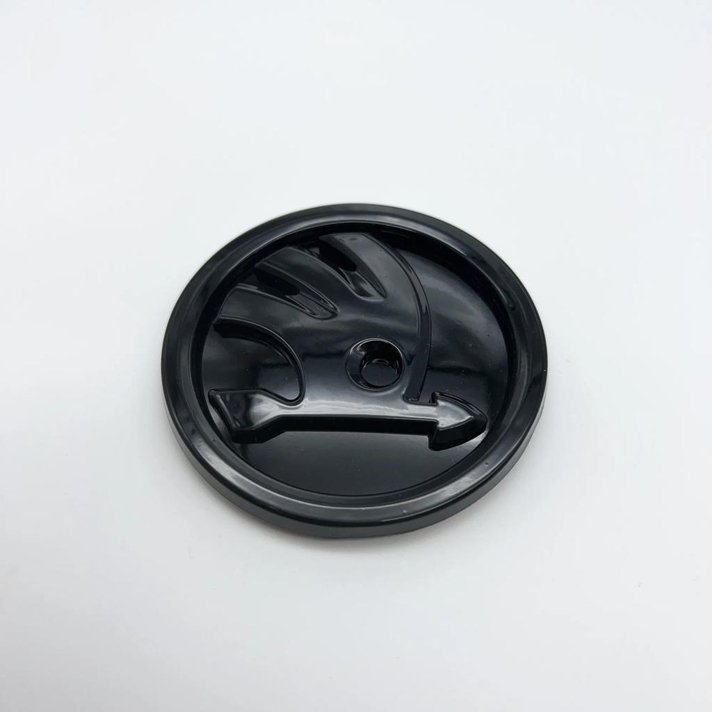 Naklejka Samochodowa 2025 Nowa 80/90/100mm Logo 3D Grill Maski Samochodu Odznaka Emblemat Bagażnika Tylnego Naklejka Dla Skoda Fabia Rapid Superb Oct