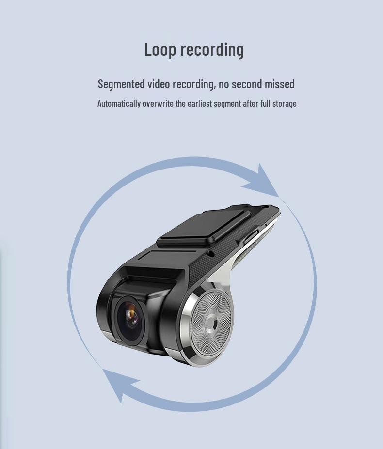 HD Hidden Dash Cam with Android Navigation, USB Recorder & ADAS