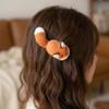 Kawaii Flauschige Plüschfuchs-Haarspangen Niedliche 3D-Fuchsschwanz-Pony-Clips Damen Cartoon-Tier Seitenhaar-Accessoires