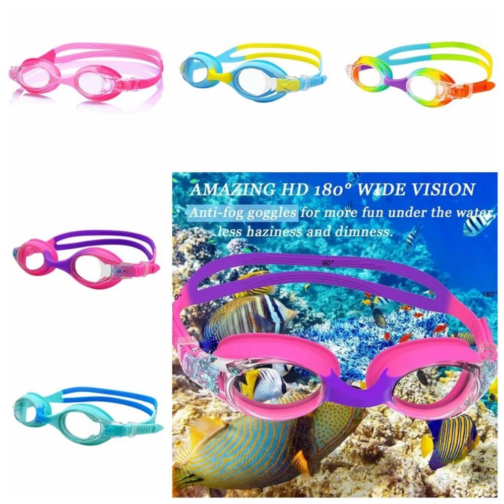 

Anti-fog Swim Training Glasses Water Racing Glasses for Youth Age 3-14 Years Old Swimming Pool random 1pc