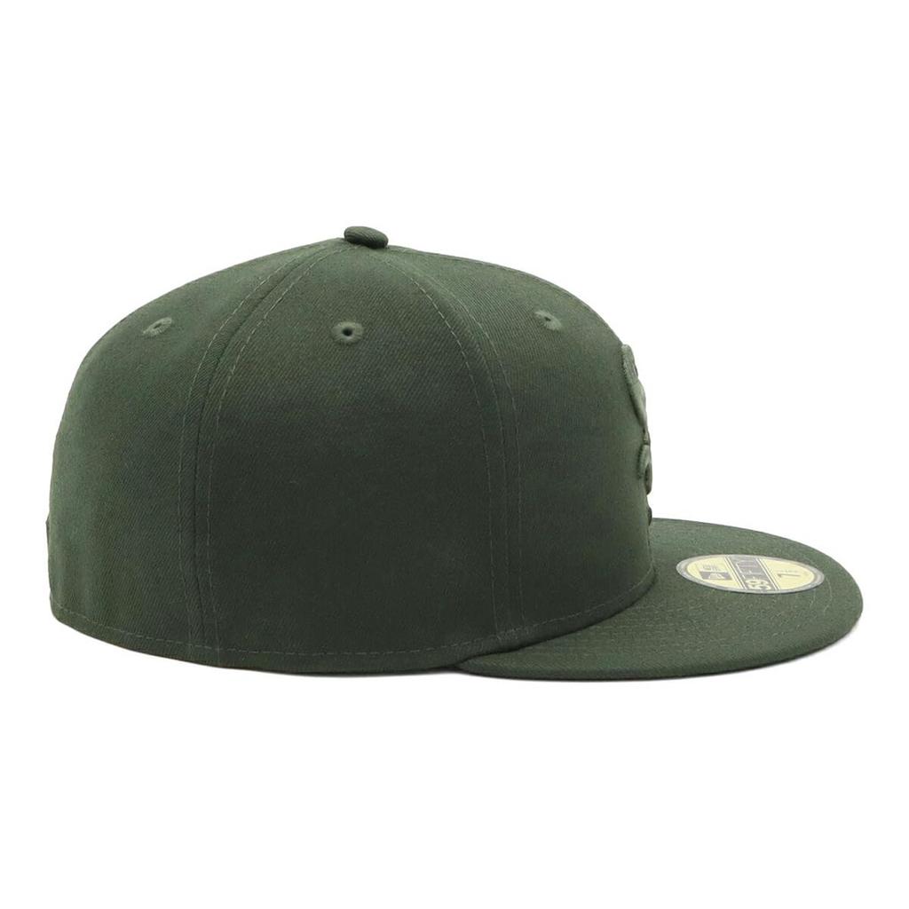 New Era 59FIFTY Cap MLB Chicago White Sox CWS Dark Seaweed Green Tonal ONSPOTZ and 5950 SOX Straight Flat Stylish Streetwear Travel Sun Gift Idea