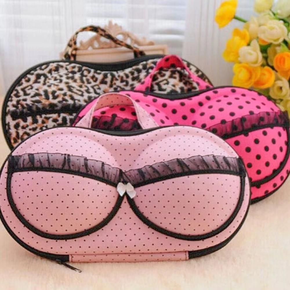 Hard Shell Lingerie Organizer EVA Travel Organizer Box Portable Underwear Bag Home Storage