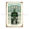 Travel Posters Porto Portugal Metal Plaque Poster Classic Rusty Living Room Design Kitchen Tin Sign Poster