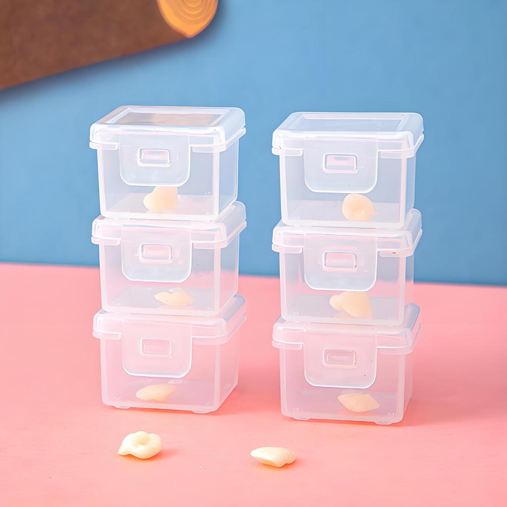 Small Parts Storage Box Mini Hardware Accessories Box Plastic Hard Plastic Box Pp Small Box Transparent Commercial Packaging Box