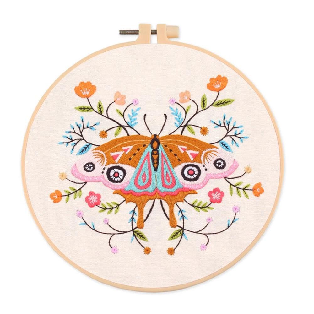 1Pc DIY Embroidery Cross Stitch Kit for Beginners-Handmade Fox Owl Butterfly Deer Pattern
