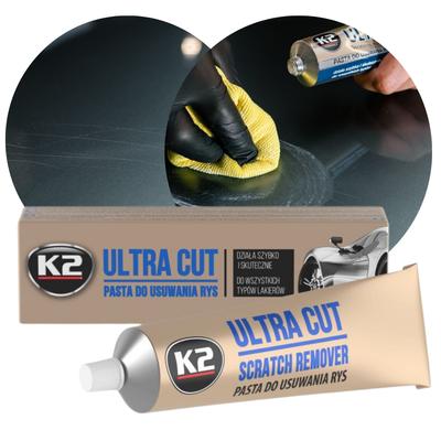 Polishing Paste for Manual Removal of Car Paint Scratches K2 Ultra Cut 100 Ml