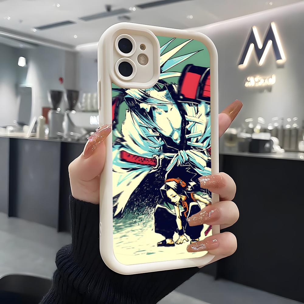Anime A-Shaman King Phone Case For IPhone Air 17 Pro Max 16 E 15 14 Pro Max 13 12 11 Mini Plus Soft Silicone White Cover