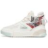 New Life Collection Flame Anti Slip Wear Resistant High Top Skateboard Shoes Women's White 122148088-2
