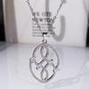 Creative Retro Versatile Tree Leaf Stud Earrings Plated With Platinum Zircon Ring Necklace Women'S Jewelry Three-Piece Set