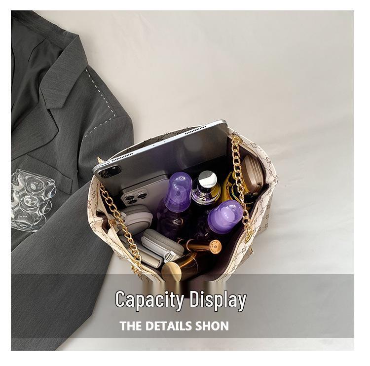 2024 Spring Retro Texture Chain Shoulder Bag for Women