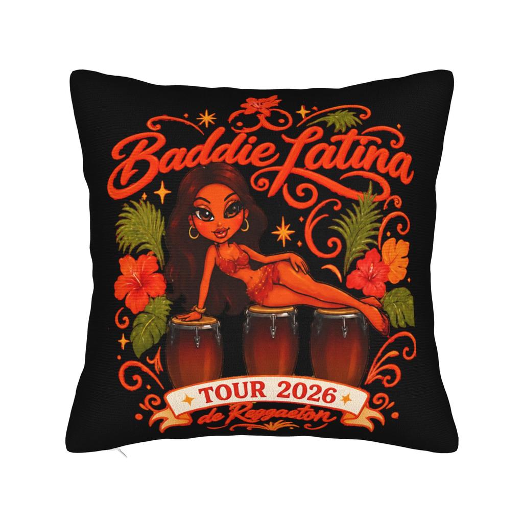 Karol G New Album Retro Pillow Cover  Kawaii Pillow Case For Sofa Home Decor Custom Pillowcases Birthday Gift