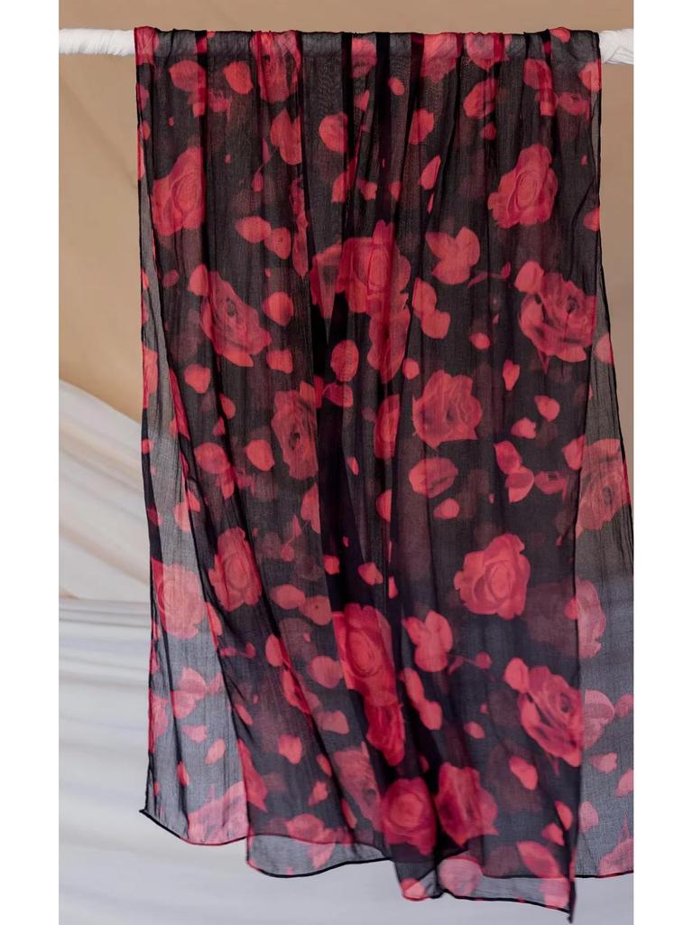 Floral Ethnic Women’s Breathable Modal Rayon Headscarf