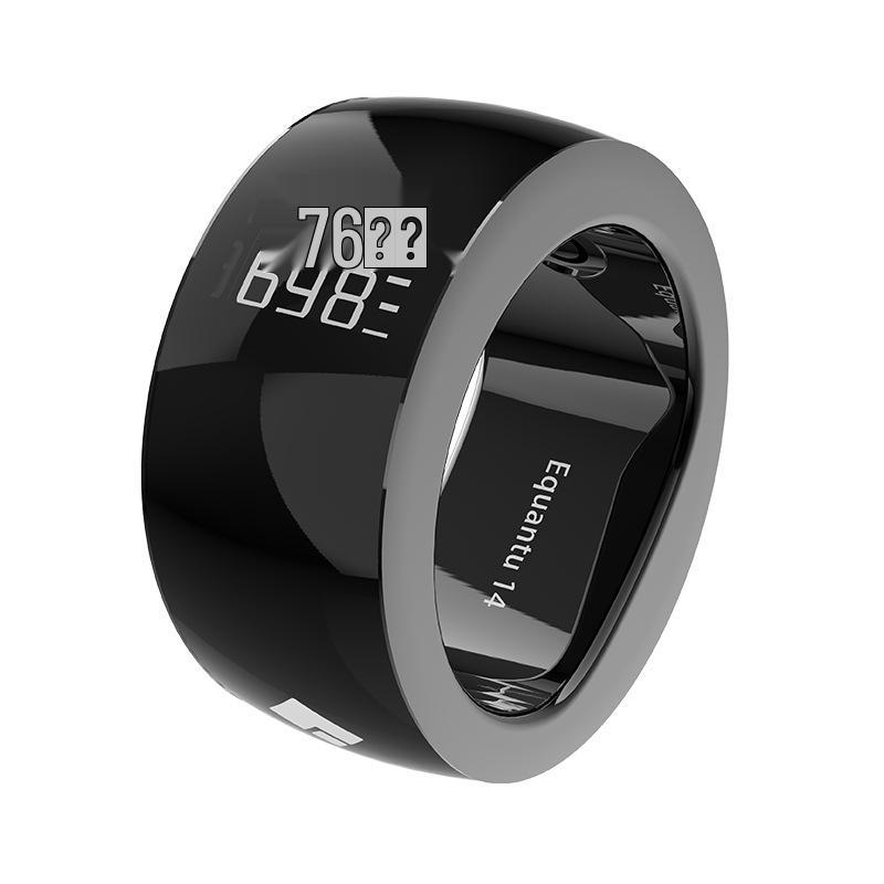 Equantu Smart Counting Alarm Clock Ring - Ceramic, Zinc Alloy, Plastic Counter