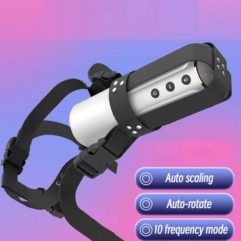 Vollautomatischer Flugzeugbecher, teleskopisch, rotierend, elektrisch, tragbarer männlicher Masturbator, Sprachinteraktion, Produkte für Erwachsene