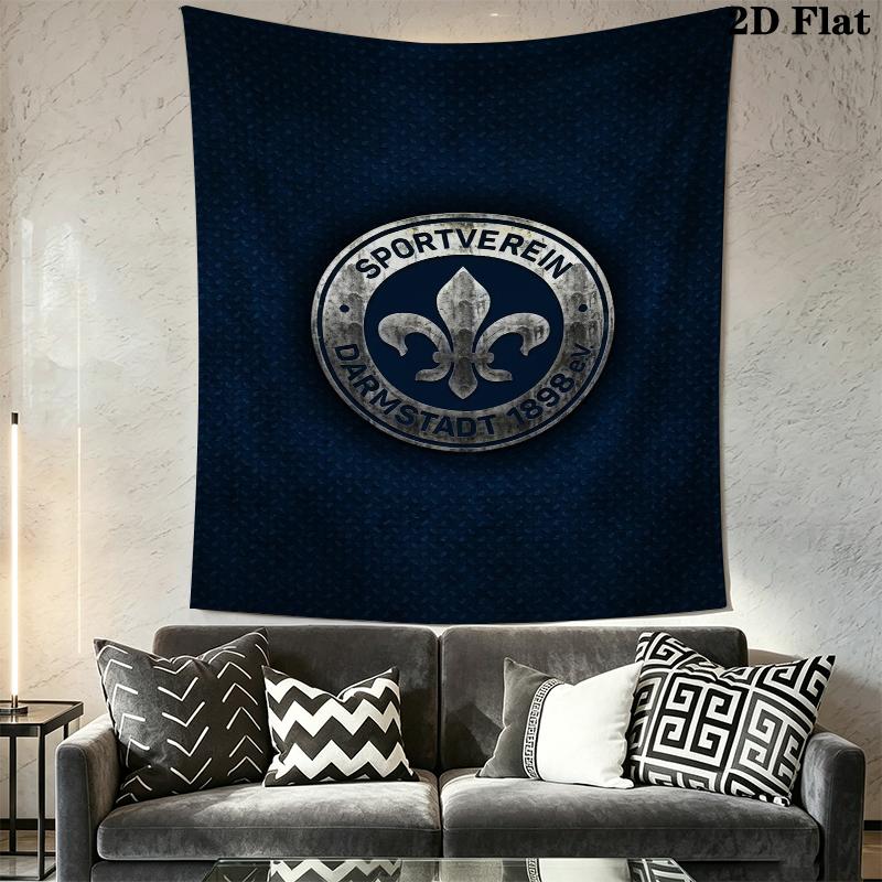 Fc Olympia Darmstadt Wandteppich Ästhetischer Wandbehang Bedruckte Stoffdecke Dekorative Wandteppiche für Schlafzimmer Wohnzimmer Heimdekoration