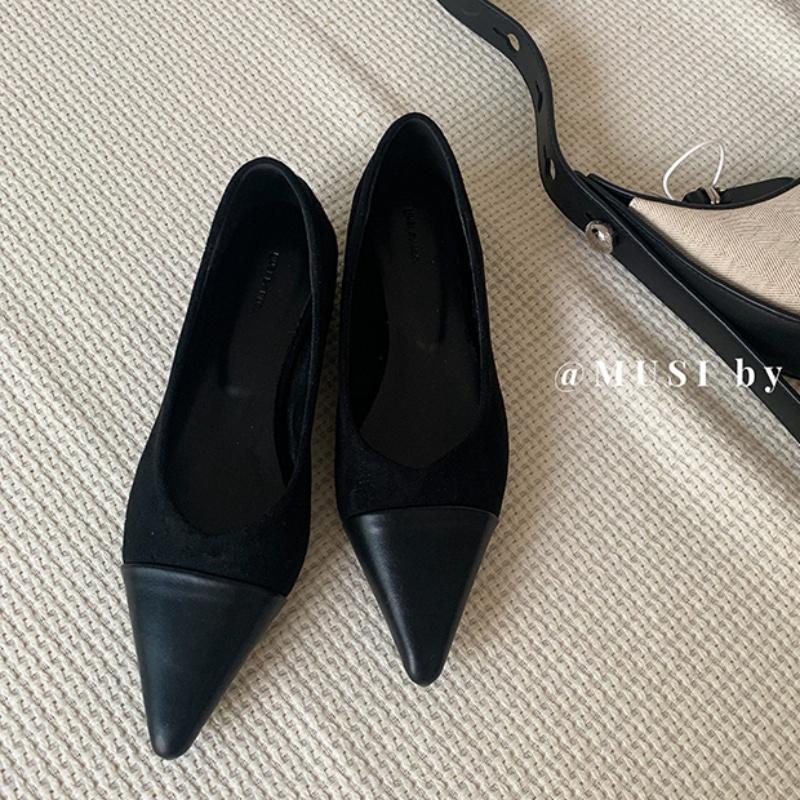 

Мода Байламос Женские Балетки Мода Острый Носок Мелкие Слипоны Балетные Дамские Элегантные Туфли Платья Мягкие Туфли 39 чёрный