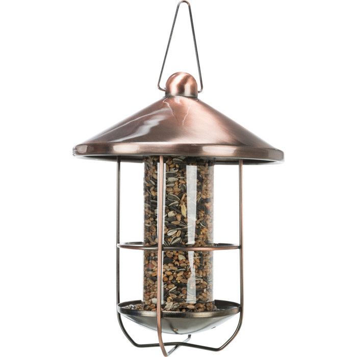 Mangeoire Extérieure Cuivré 500ml / Ø 19 Cm. Oiseaux. - Trixie