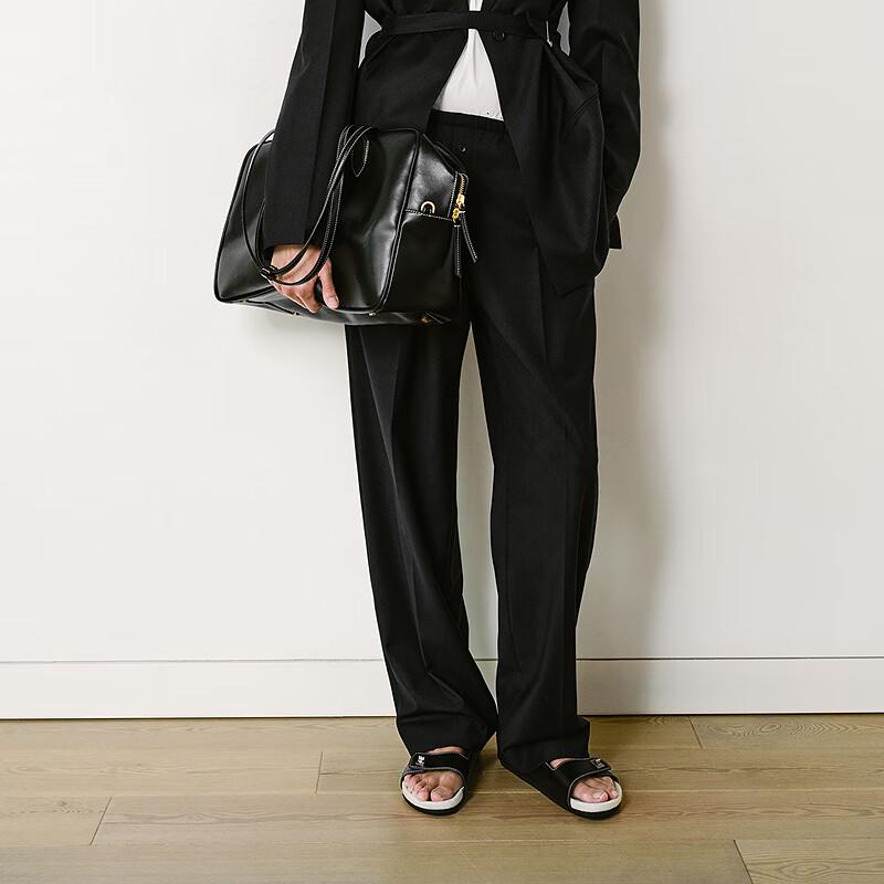 LESS 2025 Spring Loose Fit Straight-Leg Casual Pants