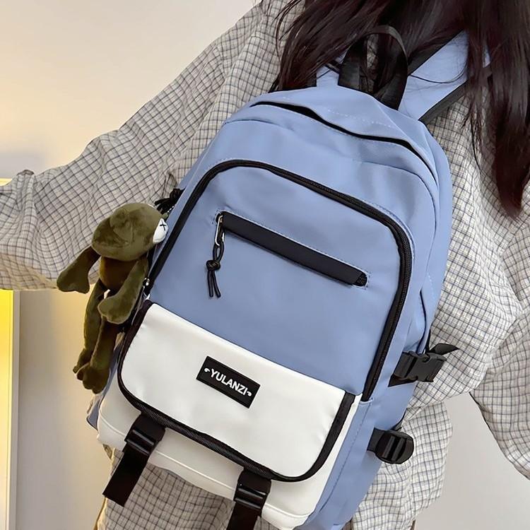 Schoolbag Trendy New Large Capacity Casual Fashion Versatile School Bag Junior High School College Student Computer Travel Backpack