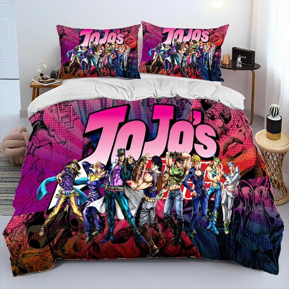 Anime Jojo's Bizarre Adventure Pohodlný povlak na přikrývku Povlak na polštář Sada povlečení Dekorace dětského pokoje Domácí textil