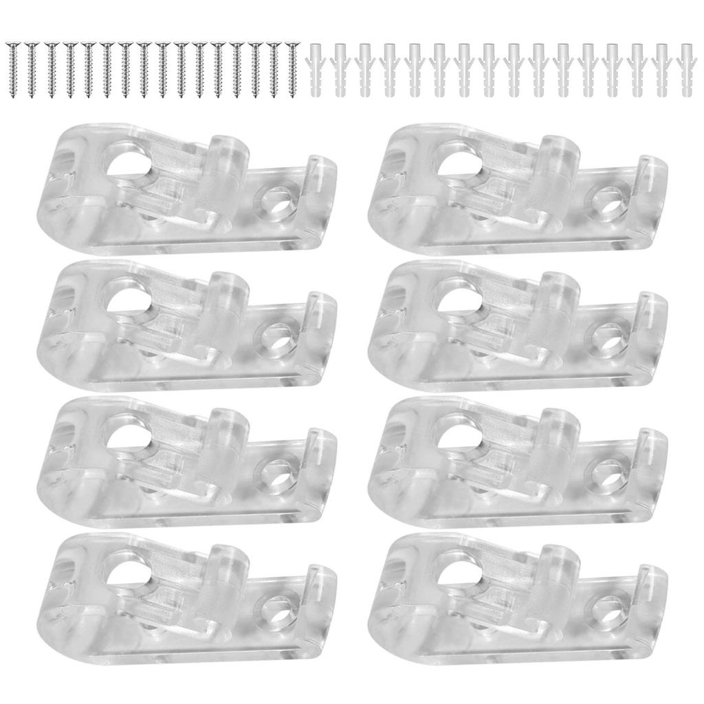 Clear Blind Cord Holder Roller Shade Safety Chain Retainer Cord Guide Fixation Hooks for Blinds Cord Beaded Chain Clip
