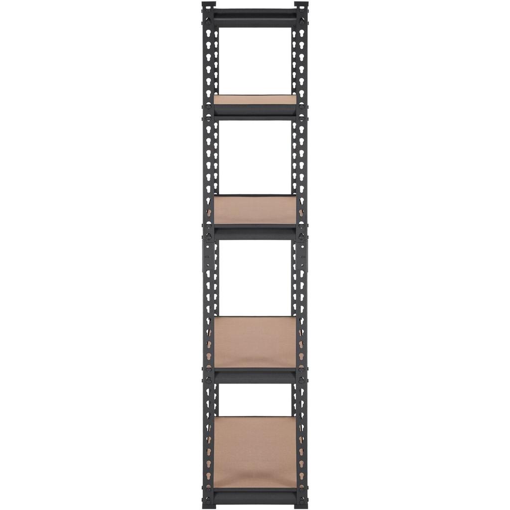 Storage Shelving Unit, 5-Tier Adjustable, 2000 Lbs Capacity, Heavy Duty Garage Shelves Metal Organizer Utility Rack, Black, 30" L X 12" W X 60" H for
