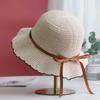 Hat women spring and autumn fashion versatile bucket hat girl retro lace pot hat casual knitted bucket hat