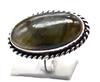 Labradorite Natural Gemstone Antique Silver Plated Ring US Size-5.25 R5255