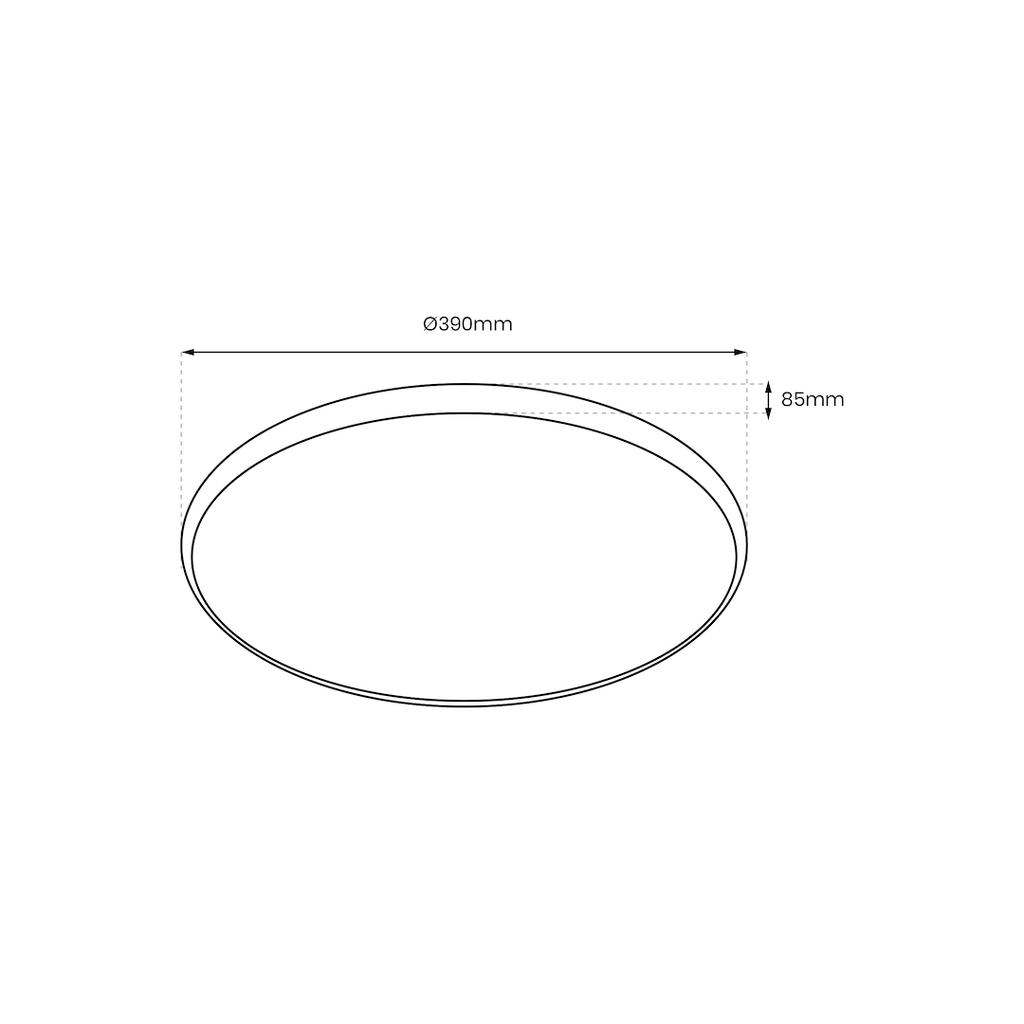 Plafon Ringo Led Czarny Milagro Ml9965