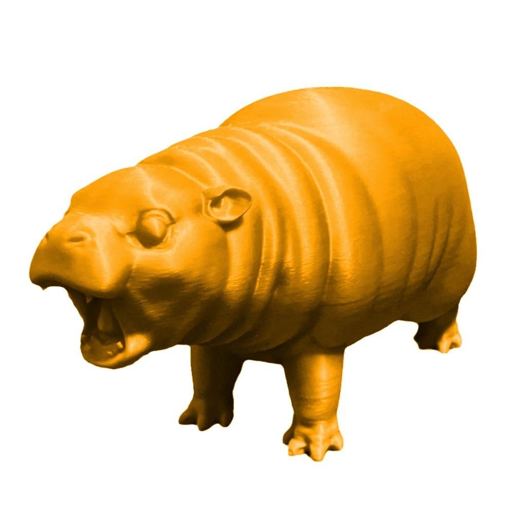 Kawaii Hippo Resin Figurine Pygmy Resin Statue Gifts Hippopotamus Ornaments  for Christmas
