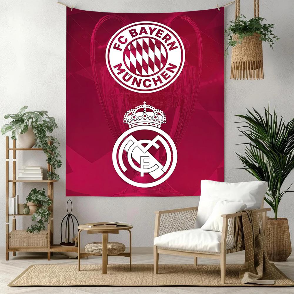 Fc Bayern Munich Wall Decor Tapestry Art For Pet Memorial Birthdaywedding Party Backdrop Family Gift