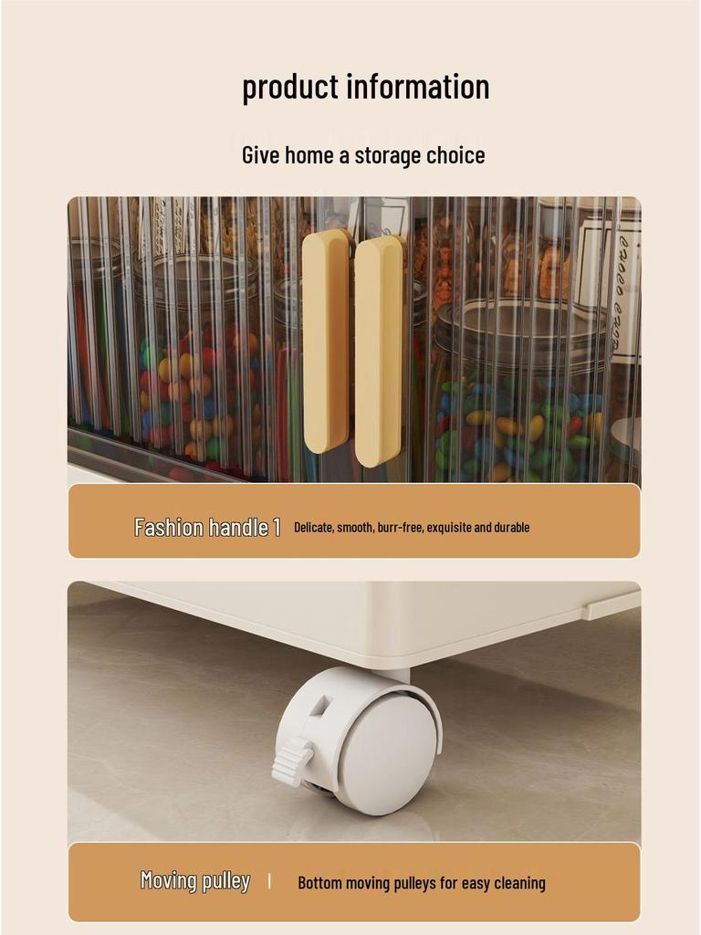 Foldable Multi-Layer Plastic Storage Cabinet - Dustproof Organizer for Toys, Snacks, and Miscellaneous Items