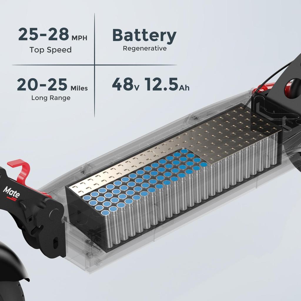 CIRCOOTER M2 Elektroroller, 48V 12,5Ah Akku, 10-Zoll-Geländereifen, App-Steuerung