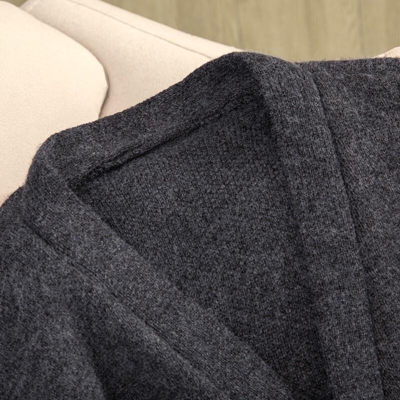 Sibaishe Women's Loose V-Neck Long Sleeve Sweater