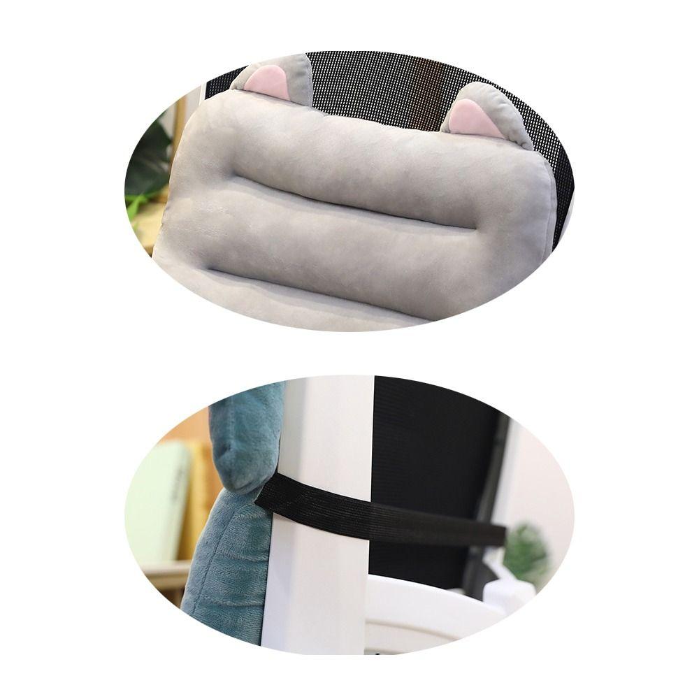 Soft Back Cushion Pillow Thickened Waist Chair Cushion Integrated Seat Cushion  Car Seat