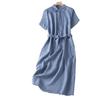 Women's Summer Vintage Plus-size Dress Loose Long Dress