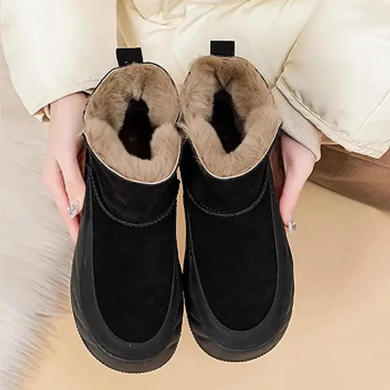 Fashion Snow Boots for Women New In Woman Shoes Padded Plus Warm On Slip Boot Gothic Gyaru Y2k Protective 39 Comfortable and Elegant Hot