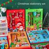 Set di Cancelleria Natalizia Cartone Animato Motivo Natalizio Temperamatite Gomme Matite Kawaii Scuola