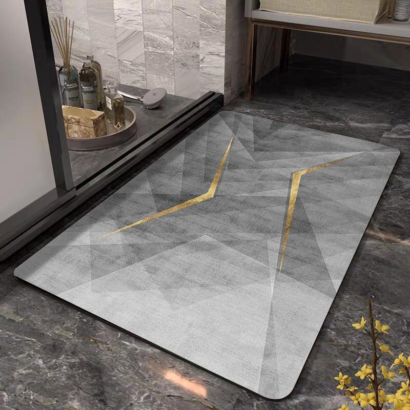 Modern Minimalist Floor Mat - Absorbs Water and Oil, Quick-Drying Kitchen Floor Mat, Bathroom Mat, Home Decor