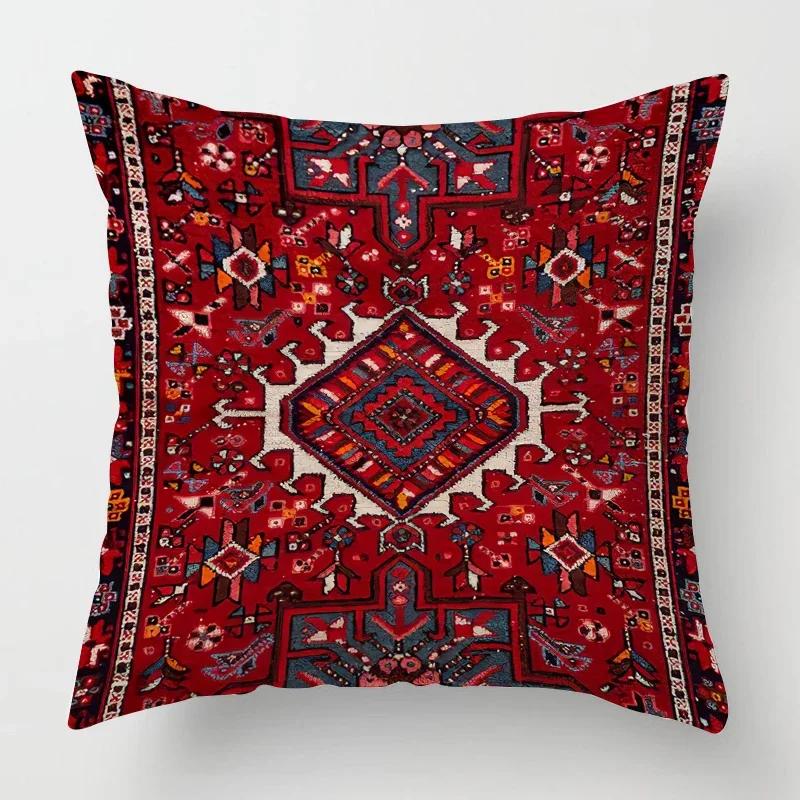 Moroccan Ethnic Pattern Pillowcase    Living Room Sofa Decoration Cushion Cover Home Office
