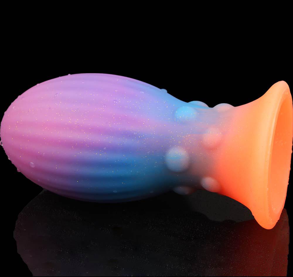 Super Thick Luminous Silicone Anal & Vaginal Dilator Toy for Men and Women