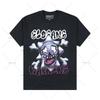 Hiphop American Street Pure Cotton Tshirt Cartoon Harajuku Clothing Men Casual Fashion Loose Oversized Shortsleeved Women