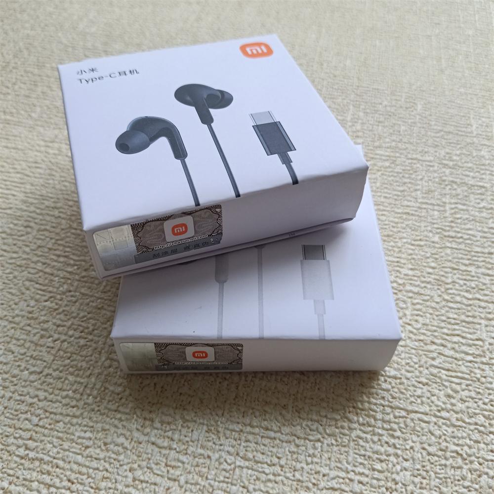 אוזניות חוטיות Type C מקוריות In-Ear אוזניות חוטיות עם מיקרופון אוזניות סטריאו עבור Redmi POCO Huawei Samsung