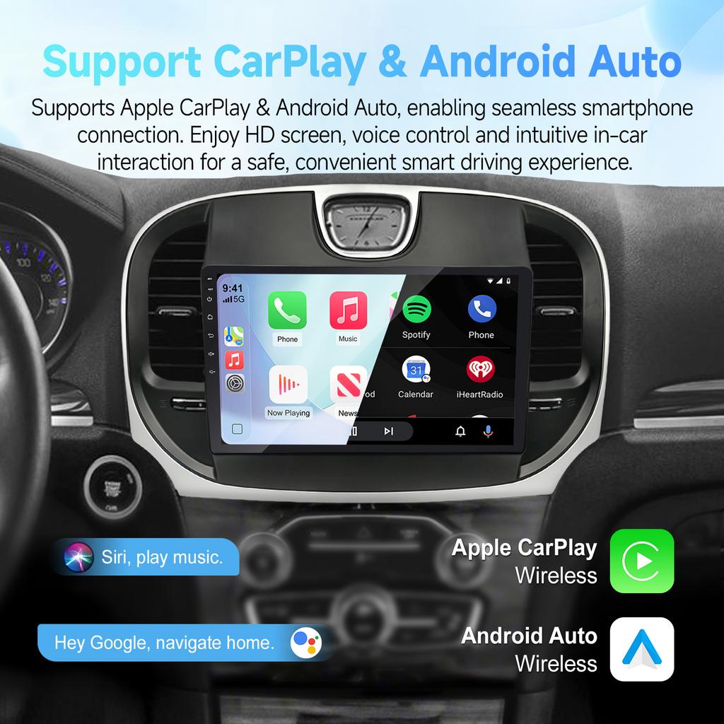 Android 11 For Chrysler 300 2011-2019 Car Radio Multimedia Player Touch Screen 5G Wifi Carplay Autoradio GPS BT
