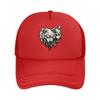 Unisexs Urban Streetwear with Cool Wolf Pattern Design  Adjustable Snapback Flat Brim HighQuality   Mesh Baseball Cap