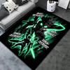 Black Clover Carpet Rug For Living Room Bedroom Home Sofa Decoration Kids Play Nonslip Floor Mat