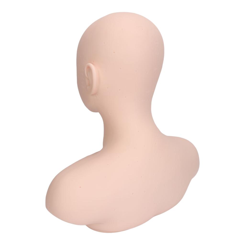 Övningsträningsdockhuvud Mångsidigt Mjukt Bekvämt Touch Dockhuvudmodell med Axel för Massage