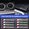 XOJSD1 Car Steering Wheel Emblem Decal Car Interior 3D Sticker For M3 M4 M5 F93 F92 F97 F98 F95 F96 F94 G30 G20 G05 G06 G07 F07
