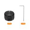 Uxcell Aluminum Potentiometer Universal Volume Tone Control Knob for Guitar and Diamond Black 4-Piece Knob, 1/4" (6mm) Bass, 5/8"